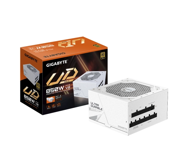 Gigabyte UD850GM PG5 V2 ICE 850W 80+ Gold Biały - Kup na Raty - RRSO 0%