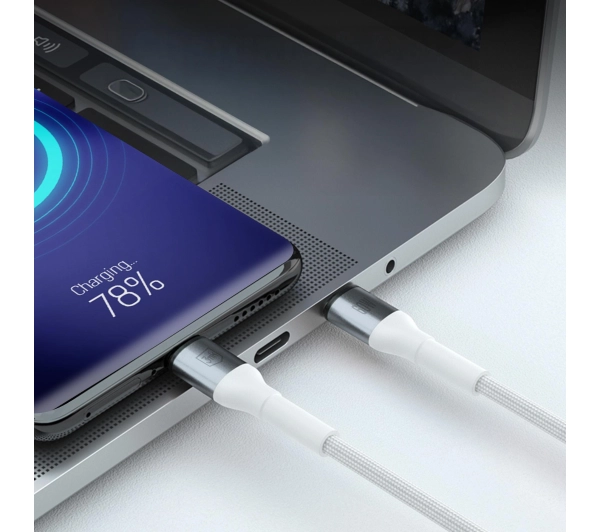 3mk Hyper Cable N-SERIES USB-C do USB-C 1m 20V/3 A 60W Biały