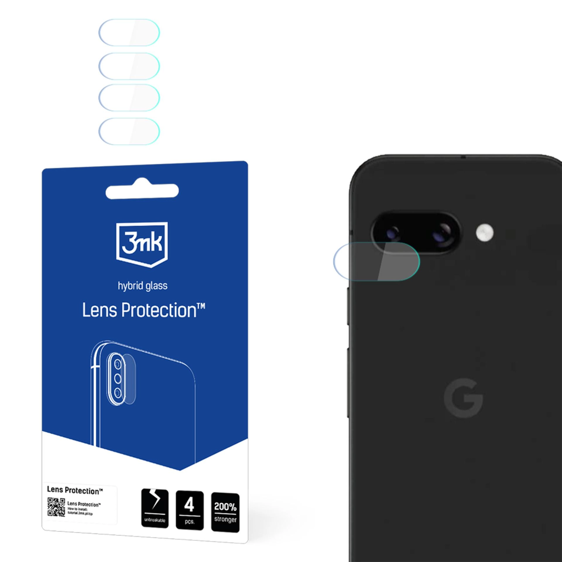 Szkło hybrydowe 3mk Lens Protection do Google Pixel 9A