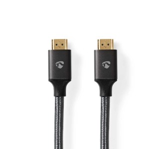 Kabel HDMI Nedis CVTB34000GY20 ProfiGold 2m Srebrny