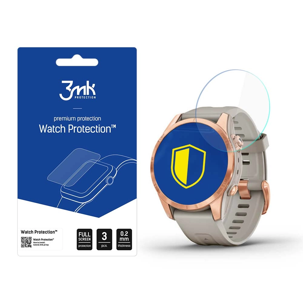 Szkło hybrydowe 3mk Watch Protection FlexibleGlass do Garmin Fenix 7S Pro Solar