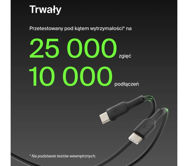 Belkin BoostCharge USB-C do USB-C 60W 1m Czarny