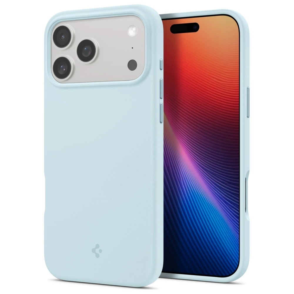 Etui Spigen Silicone Fit MAG MagSafe do iPhone 17 Pro Niebieski