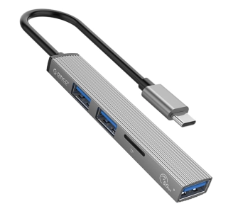 Hub USB Orico AH-12F-GY-BP USB-C 3xUSB-A Szary