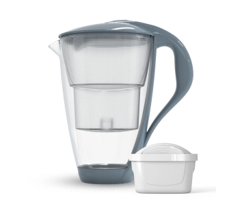 Dzbanek filtrujący Dafi Crystal LED 2l 1 wkład Szary
