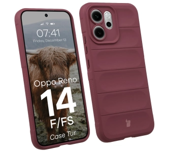 Etui Bizon Pancerne Tur do Oppo Reno 14 F / FS Fioletowy