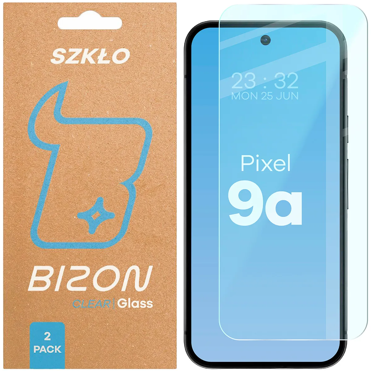 Szkło hartowane Bizon Clear Duo do Google Pixel 9a