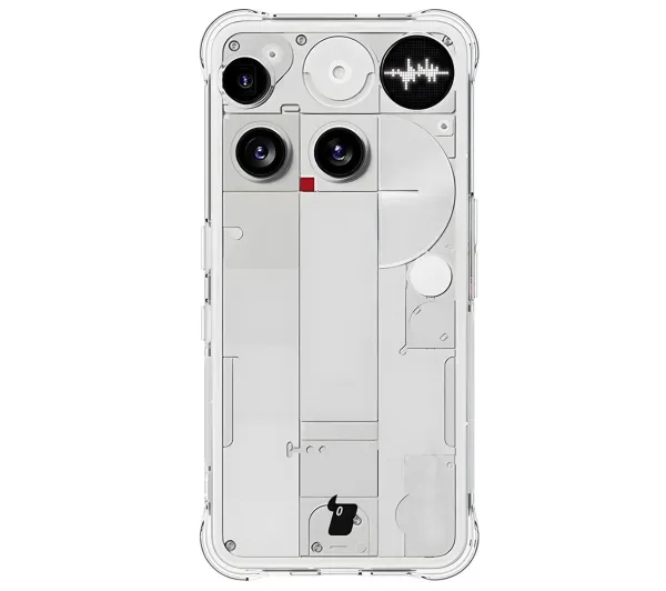 Bizon elastyczne etui Salpa + 2x szkło hartowane Clear Pack do Nothing Phone (3)