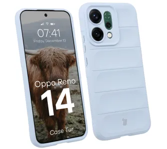 Etui Bizon Pancerne Tur do Oppo Reno 14 Jasniebieski
