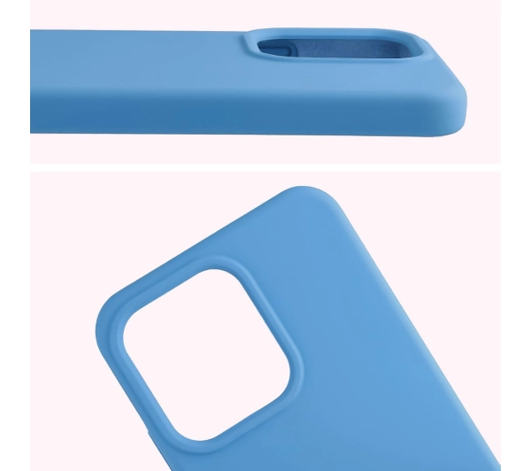 Bizon Silikonowe Soft do Oppo Reno14 Niebieski