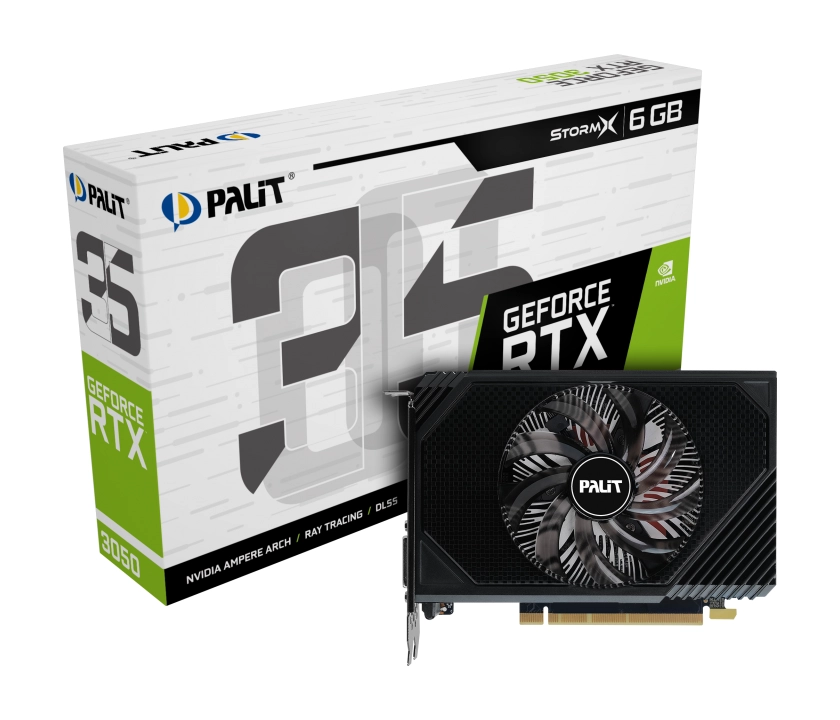 Karta graficzna Palit GeForce RTX 3050 StormX 6GB GDDR6 96bit DLSS