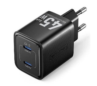 Vention 2xUSB-C 45W GAN PD Czarny - ⚡ EURO HIT CENOWY! ⚡