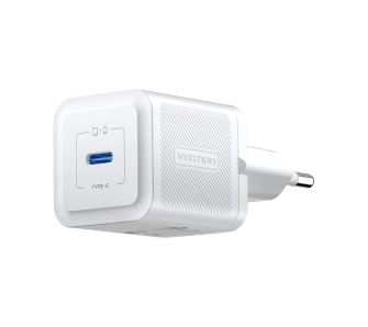 Ładowarka sieciowa Vention USB-C 20W GaN Biały