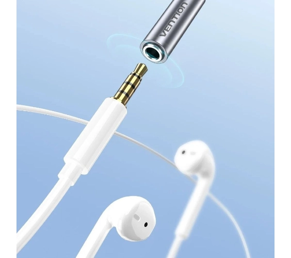 Vention BGMHA USB-C na 3,5mm jack DAC 0,1m Szary