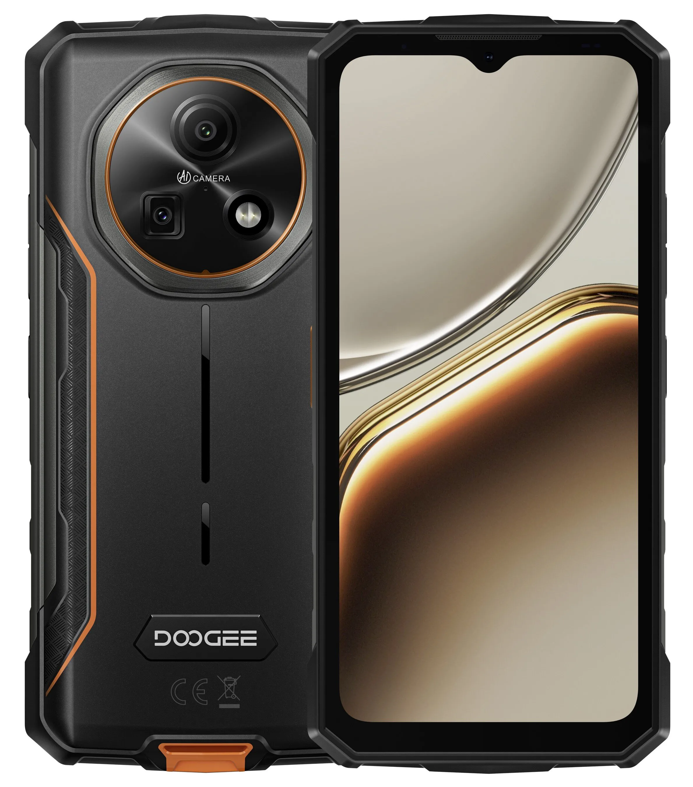 Smartfon Doogee Fire 7 5G 4/256GB 6.6" 90Hz 64Mpx Pomarańczowy