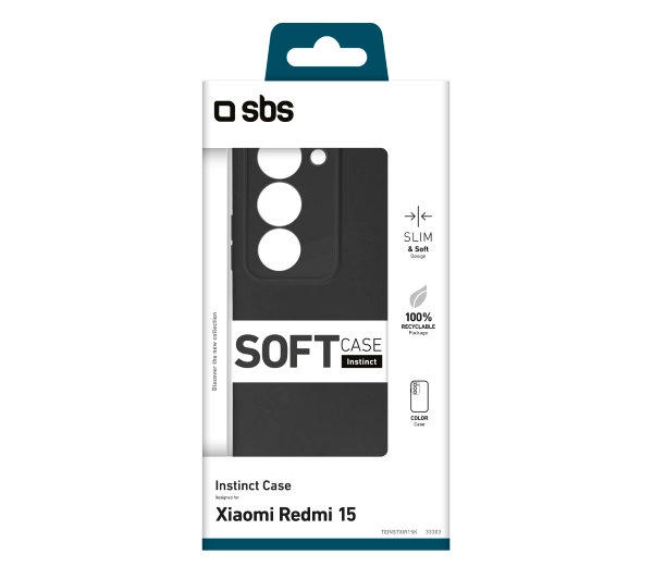 SBS Instinct do Xiaomi Redmi 15 Czarny