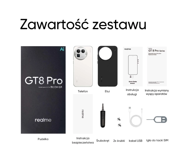 realme GT 8 Pro 12/256GB 6,79" 144Hz 200Mpix Biały - Kup na Raty - RRSO 0%