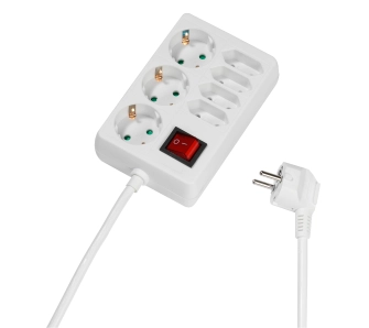 Listwa Vivanco 7 gniazd 1,4m Biały