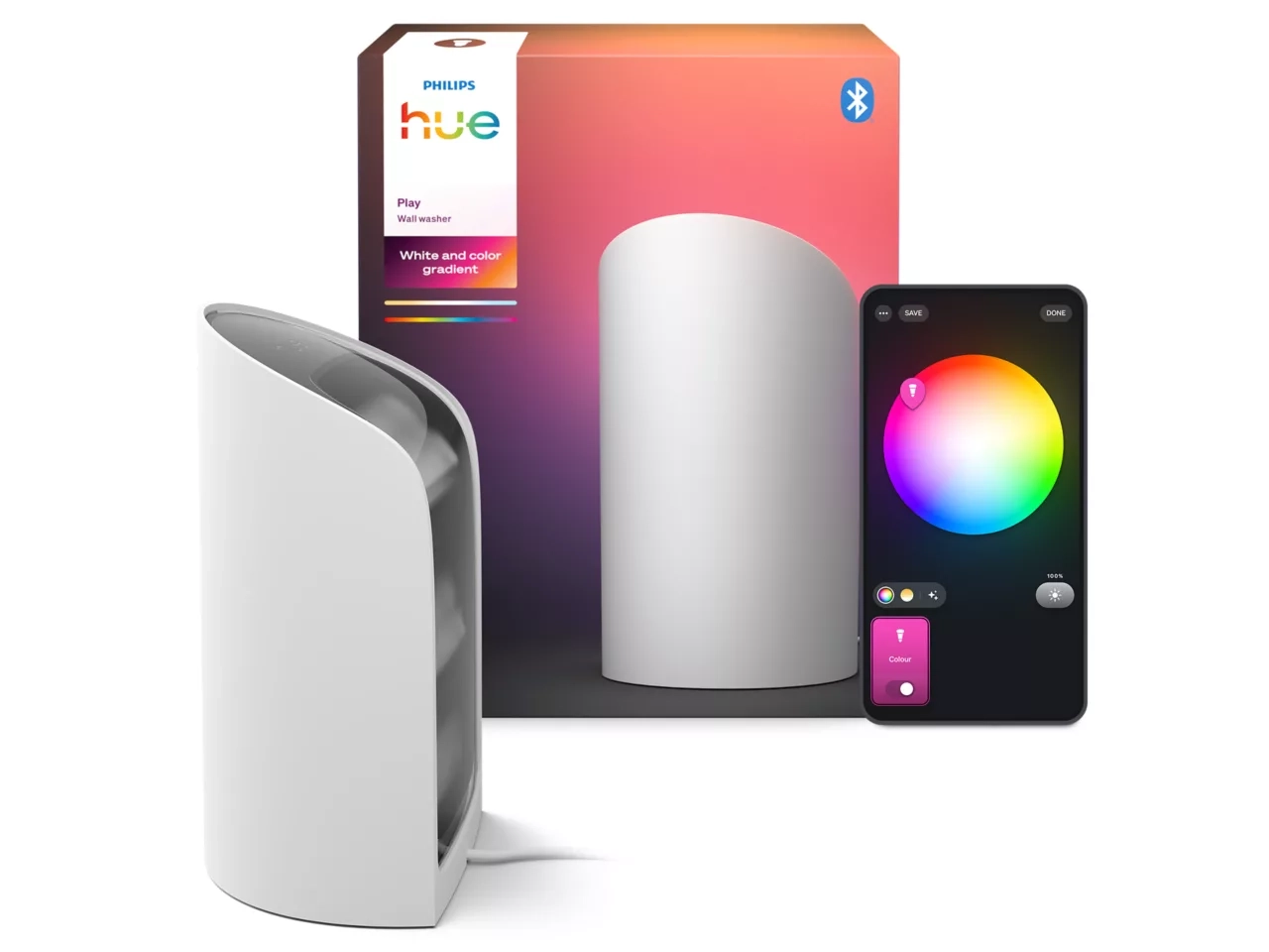 Lampa biurkowa Philips Hue Play do podświetlenia ściany Biały 1szt.