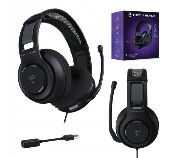 Turtle Beach Atlas 200 USB dla PC Nauszne Czarrny