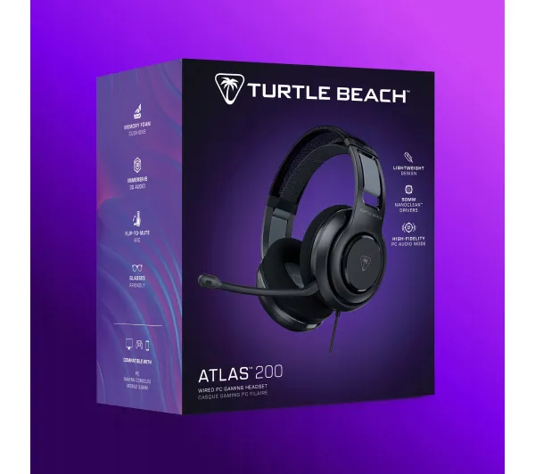Turtle Beach Atlas 200 USB dla PC Nauszne Czarrny