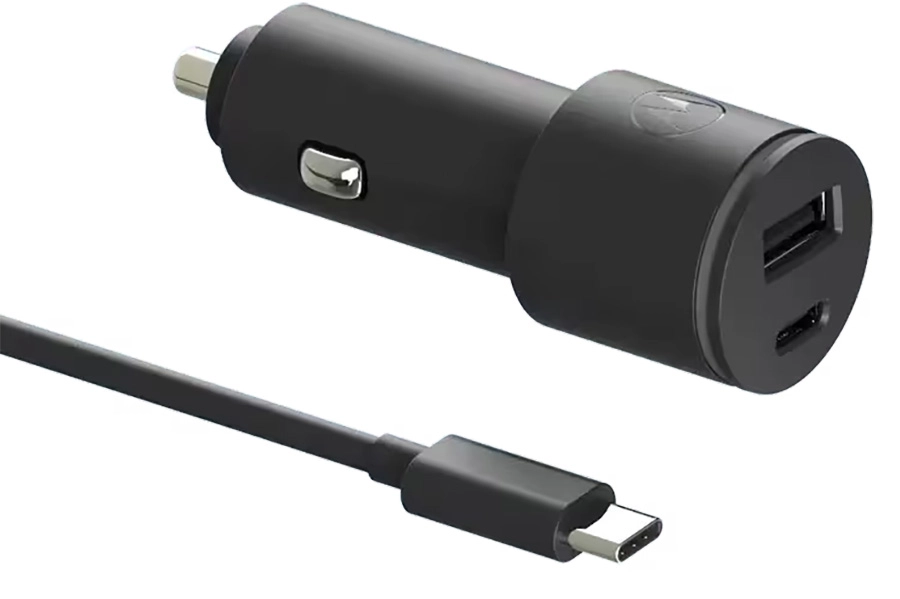 Ładowarka samochodowa Motorola TurboPower PD QC3.0 45W USB-A USB-C Czarny