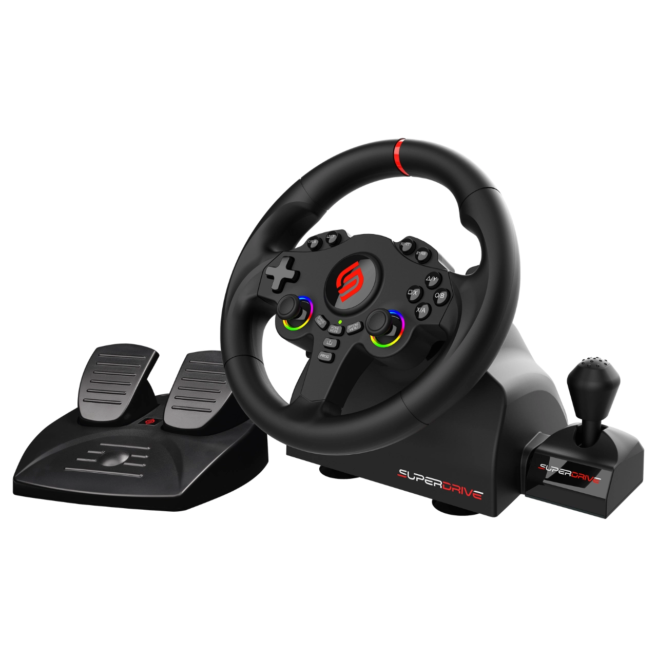 Kierownica Subsonic SuperDrive 220 RS-X z pedałami do PC, Xbox, PS4, Switch, Switch 2