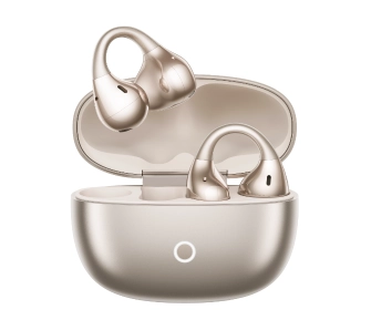 Słuchawki bezprzewodowe realme Buds Clip Przewodnictwo powietrzne Bluetooth 5.4 Funkcje AI Złoty