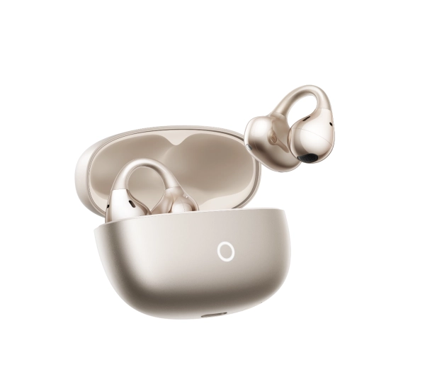 realme Buds Clip Konstrukcja klipsa Przewodnictwo powietrzne Bluetooth 5.4 Funkcje AI Złoty - Kup na Raty - RRSO 0%