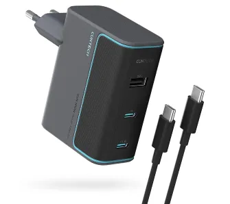 Ładowarka sieciowa Cuktech CUKAD1003EUG GaN USB-A 2x USB-C 100W Szary