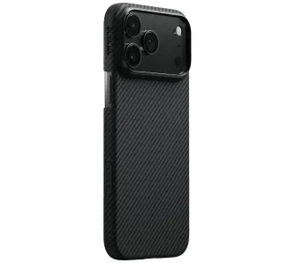 Etui Pitaka Ultra-Slim MagSafe do iPhone 17 Pro Max Czarno szary