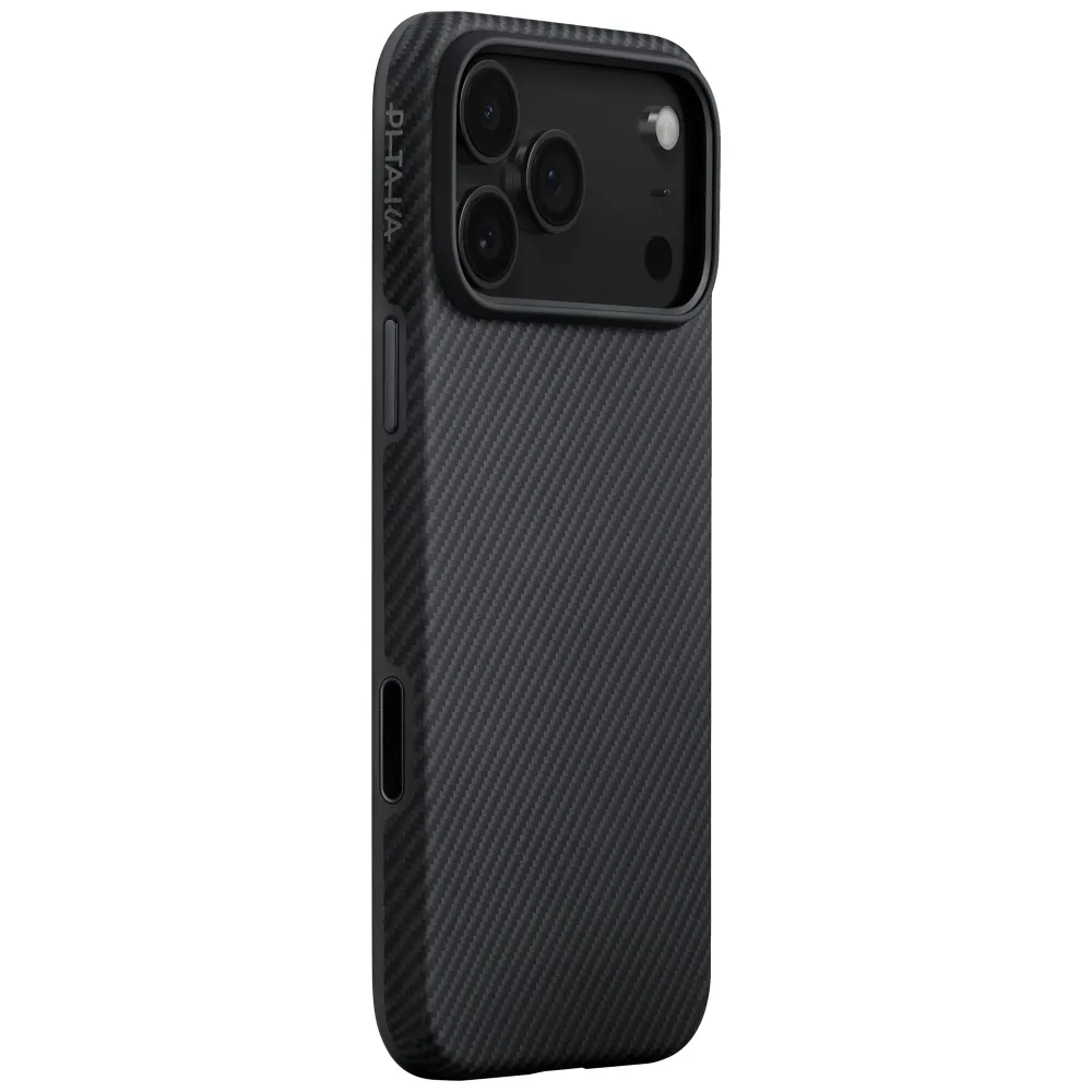 Etui Pitaka Aramid UltraGuard MagSafe do iPhone 17 Pro Czarno szary