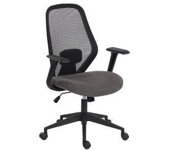 Fotel Cobra Office One HF307GY Biurowy do 150kg Tkanina Szary