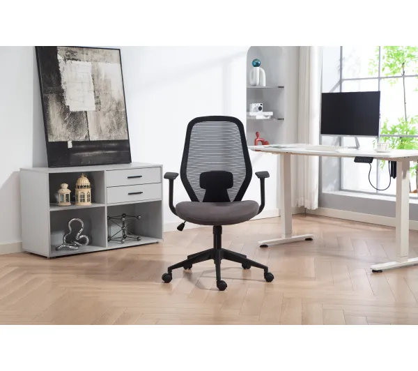Cobra Office One HF307GY Biurowy do 150kg Tkanina Szary - Kup na Raty - RRSO 0%