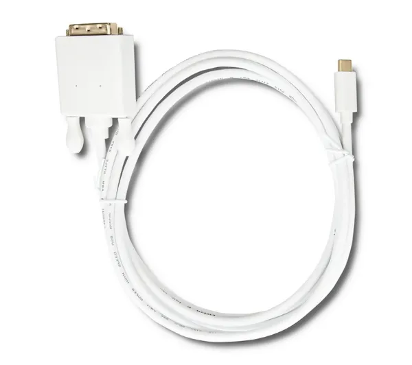 Qoltec 50417 USB 3.1 typ C - DVI 2m Biały