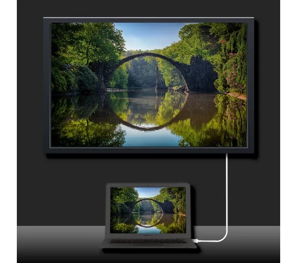 Qoltec 50417 USB 3.1 typ C - DVI 2m Biały