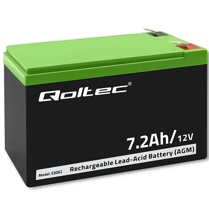 Akumulator Qoltec 53062 AGM 12V 7.2Ah