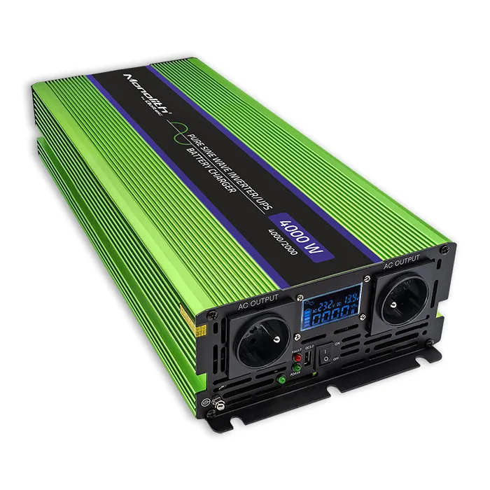 Przetwornica Qoltec Monolith 12/230V 2000/4000W Zielony