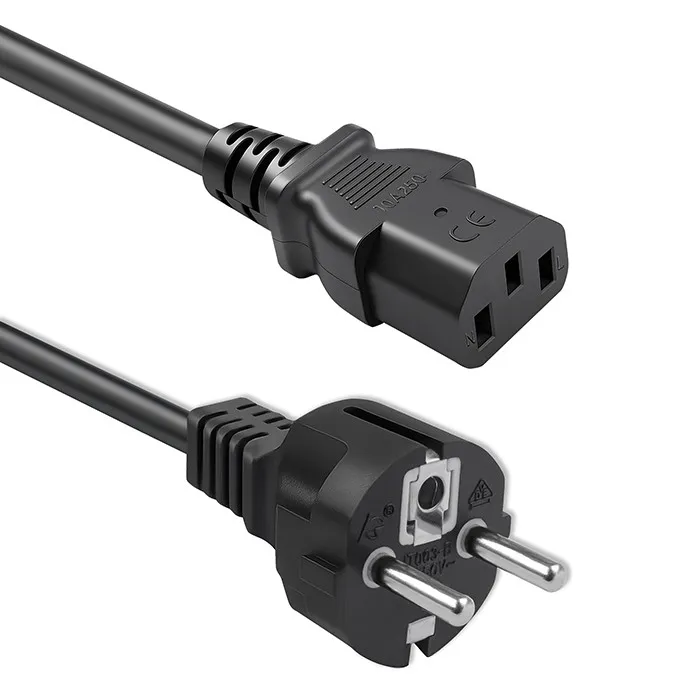 Kabel zasilający Qoltec 50369 2,5m Czarny