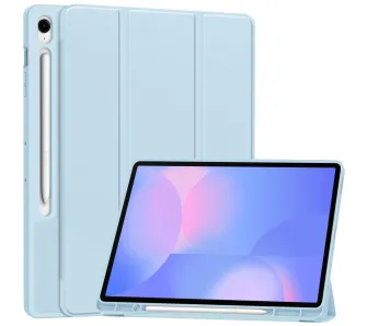Etui na tablet Bizon Case Tab Lizard z klapką do Samsung Galaxy Tab S10 FE Plus Błękitny