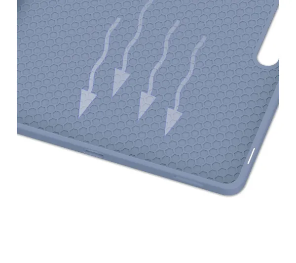 Bizon Case Tab Lizard z klapką do Samsung Galaxy Tab S10 FE Plus Lawendowy