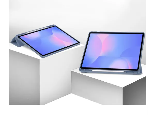 Bizon Case Tab Lizard z klapką do Samsung Galaxy Tab S10 FE Plus Lawendowy