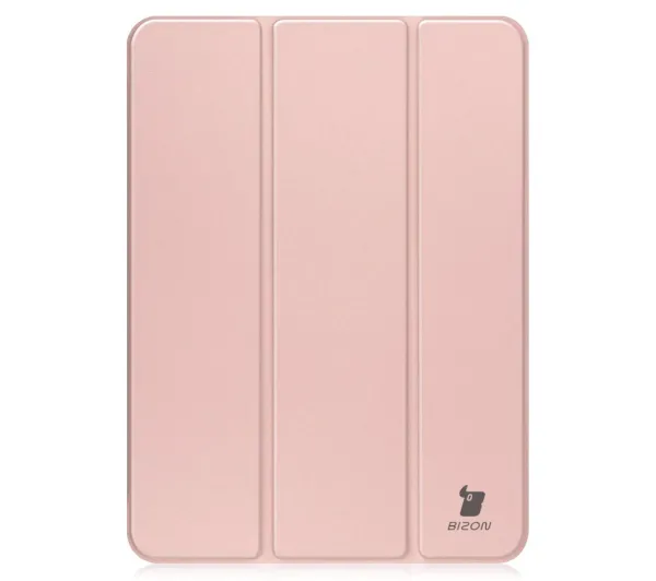 Bizon Case Tab Clear Matt z klapką do iPad Air 13 2025 / 2024 Różowy