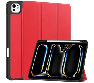 Bizon Case Tab Lizard z klapką do iPad Pro 11" 2025 / 2024 Czerwony