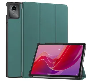 Bizon Case Tab Croc z klapką do Lenovo Tab M11 Ciemnozielony