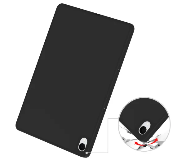 Bizon Case Tab Lizard z klapką do Samsung Galaxy Tab S11 Czarny