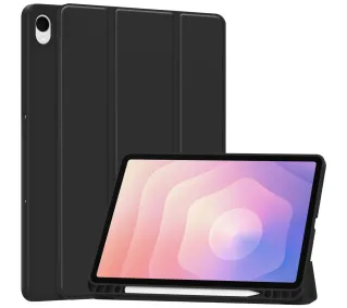 Bizon Case Tab Lizard z klapką do Samsung Galaxy Tab S11 Czarny