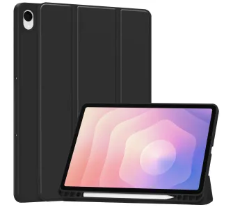 Etui na tablet Bizon Case Tab Lizard z klapką do Samsung Galaxy Tab S11 Czarny