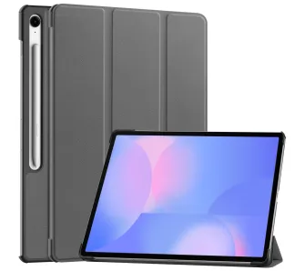Etui na tablet Bizon Case Tab Croc z klapką do Samsung Galaxy Tab S10 FE Plus Szary