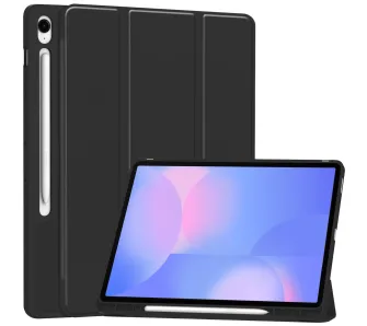 Etui na tablet Bizon Case Tab Lizard z klapką do Samsung Galaxy Tab S10 FE Plus Czarny